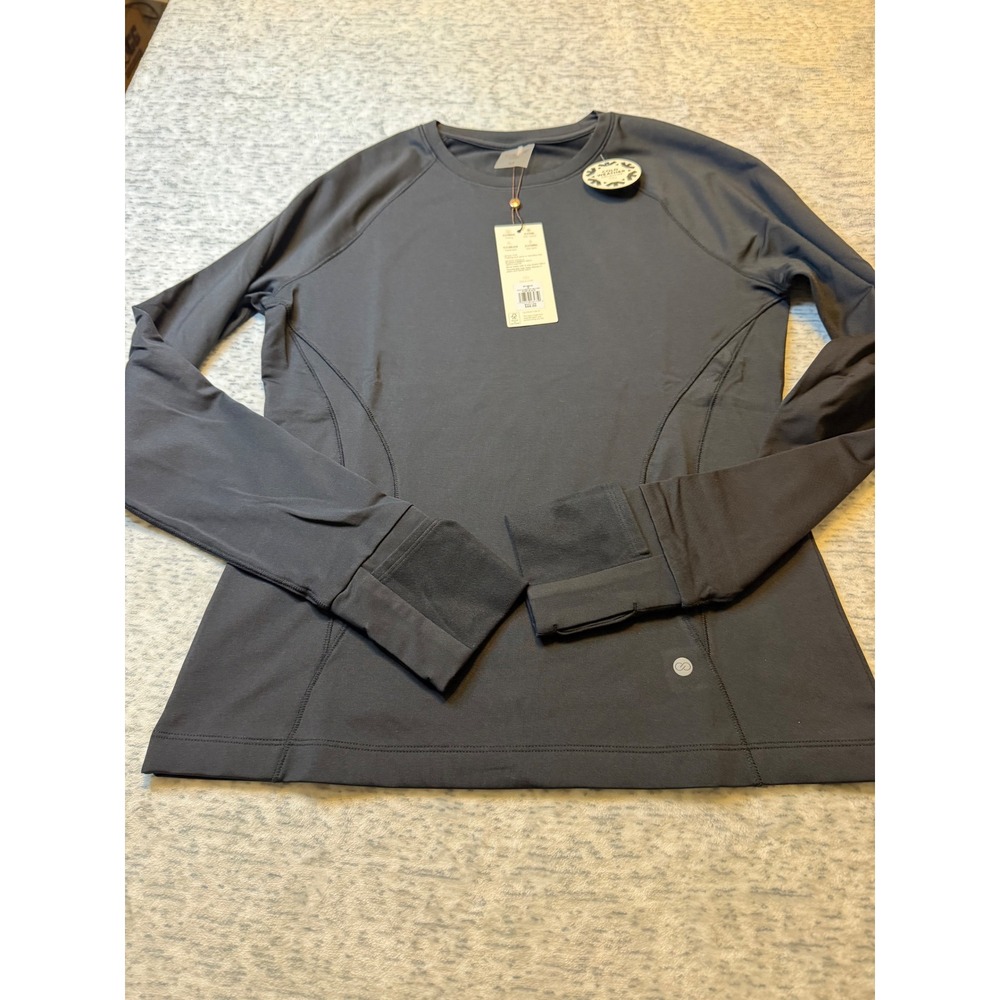 CALIA by Carrie Underwood Womens Cold Weather Long Sleeve‎ Thumbhole Top M Black